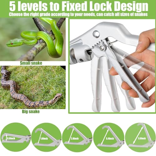 Greeily Pinça de cobra, ferramenta de garra de cobra de 169 cm para pinças de cascavel e répteis, ga