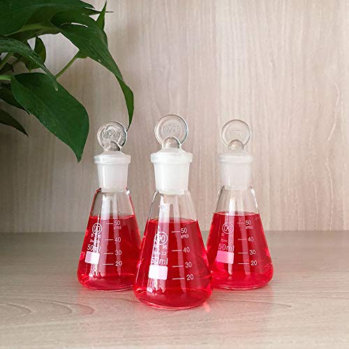 Fiole conique 50 ml et son bouchon cyclone en verre, indispensable pour vos mélanges de précision - 6