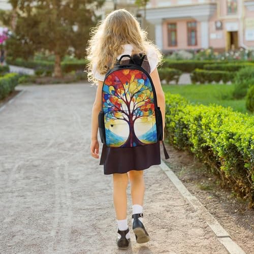 Mochila colorida Tree Of Life para senderismo y viaje miniatura 6