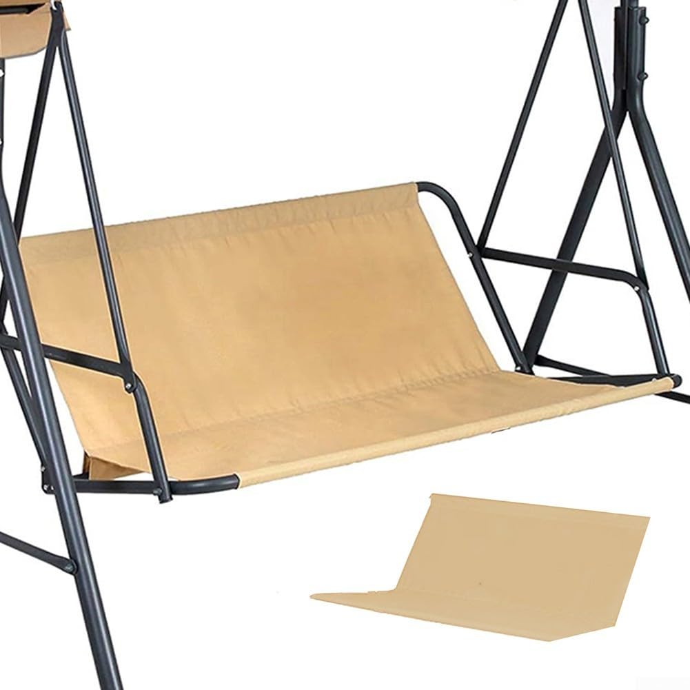 Copriseduta per dondolo da giardino in tessuto Oxford 600D, per sedie a 2 posti, resistente ai raggi UV, impermeabile, protezione per mobili da esterno, 115 x 48 x 48 cm, nero, caffè
