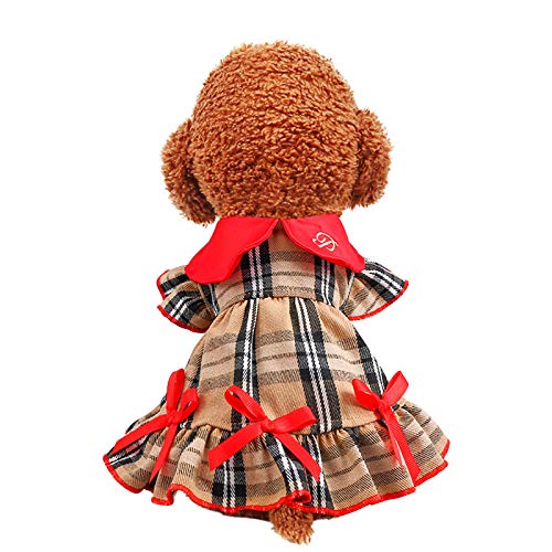 Lifeunion Cute Dog Doggy Dresses Classic Plaid Dog Puppy Princess Skirt Dresses Clothes with Bowtie for Party Wedding Holiday Birthday (X-Large) Lifeunion Cute Dog Doggy Dresses Classic Plaid Dog Puppy Princess Skirt Dresses Clothes with Bowtie for Party Wedding Holiday Birthday (X-Large)