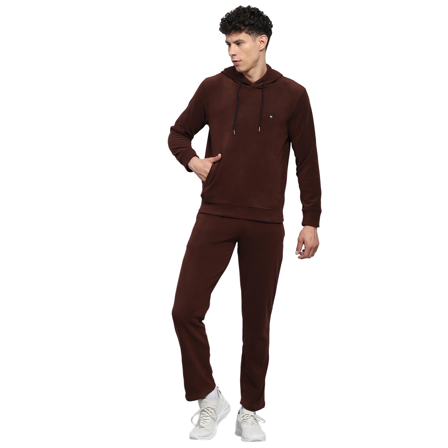 Mens Solid Hooded Neck Full Sleeve Tracksuit (224261471)-image-34