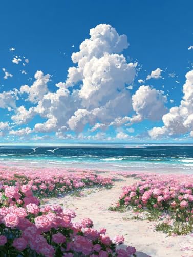 GSҌ DIY ANG̋hGLbgAPaint by NumbersqƑlnhhGV̉OCeAyCgoCio[ G|XgXDIY`ACeA Ƃ̕ǂ̑A30x40cm/12x16C`(t[