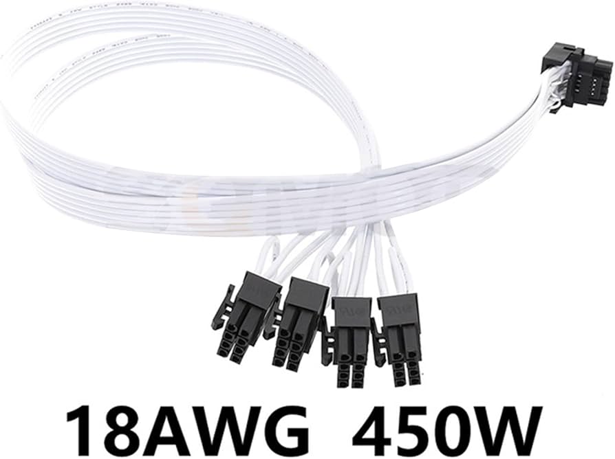 Amazon.co.jp: 4XCPU 8ピンから16ピン男性電源延長ケーブルPCI-E 5.0