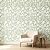 BKSTICK Green Botanical Floral Peel and Stick Wallpaper Self Adhesive Removable Thick Renter Friendly Wallpaper for Bedroom Accent Wall 17.7" x 118"