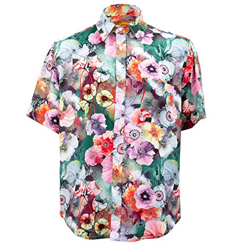 Chemise imprimée Hollyhooks Loud Originals manches courtes homme casual