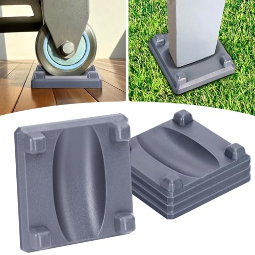ZIVOXIA Griddle Leveling Shims Kit for Blackstone Stackable Leveling Kit Grill Accessories - Effortless Leveling Versatile Compatibility Compact and Portable 4 Pack Grill Levelers - 1/8 Gray