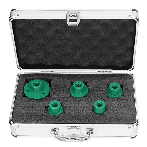 Set de sierras de corona diamantadas en caja de aluminio miniatura 3