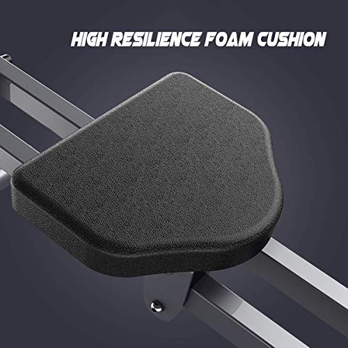Image of Foldable Rowing Machines Rowing Machine Foldable Rowing Machine Body Fitness Rower Workout Machine with Soft Seat Non-Slip Pedal Suitable for Home Fitness Exercise Maximum Load 150Kg