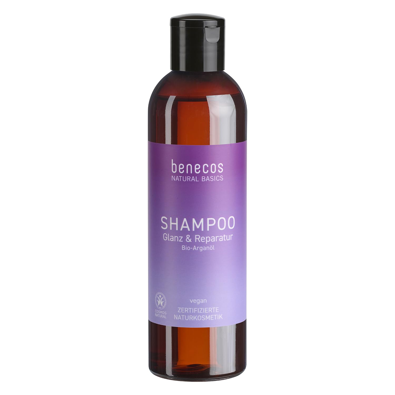 benecos Shampoo Glanz & Reparatur – Bio-Argan Öl, 250ml, vegan, dermatologisch getestet