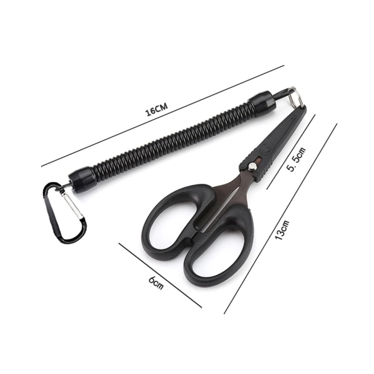 YARNOW 5 Pièces Ciseaux à Fil de pêche Fil de pêche tressé Ciseaux portatifs cisaille de pêche réutilisable PE à appâts Petit Coupe- de pêche Caoutchouc
