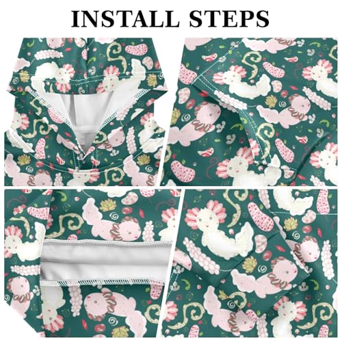 Seahorse Navy Coral Youth Hoodie Sweatshirt3