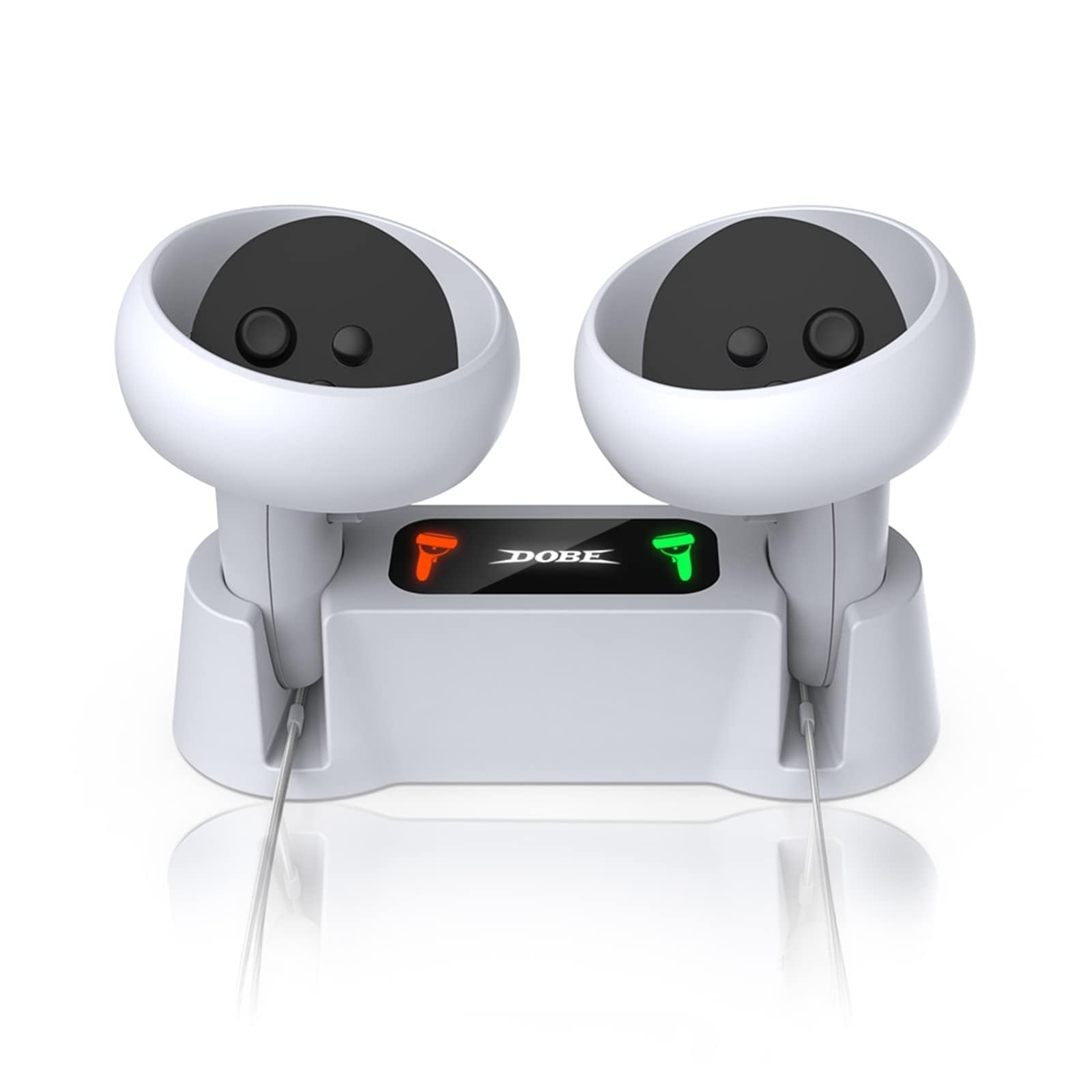 MAKINGTEC Charging Dock for Oculus Quest 2 Controllers, VR Accessories Charger Station for Oculus Quest 2 Controllers with 2 Rechargeable Batteries Fast Charging Station Set with Type-C Charging Cable