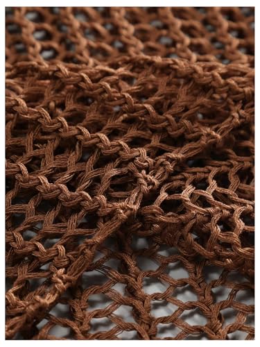 Floerns Men's Crochet Knit Sheer Tops Party Club Hollow Out Long Sleeve Crew Neck Sweaters3