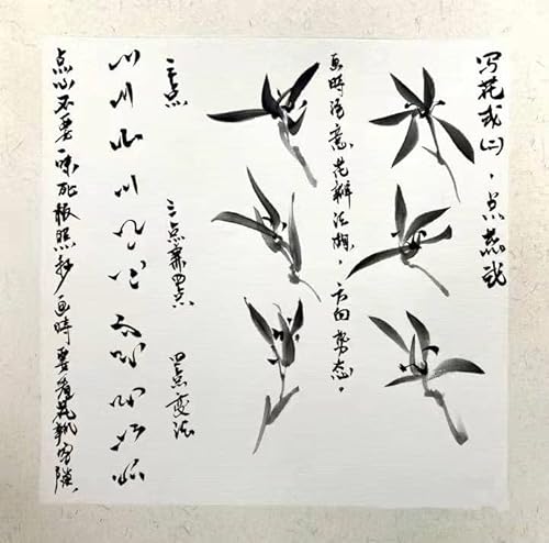 Kz185 Hmay Pre-Mounted Soft Shikishi With Jingxian Semi-Sized Xuan Paper/Chinese Shikishi For Sumie Painting And Brush Calligraphy 10 Sheets (Square 33 Cm, 12.99") (6) #TOP6