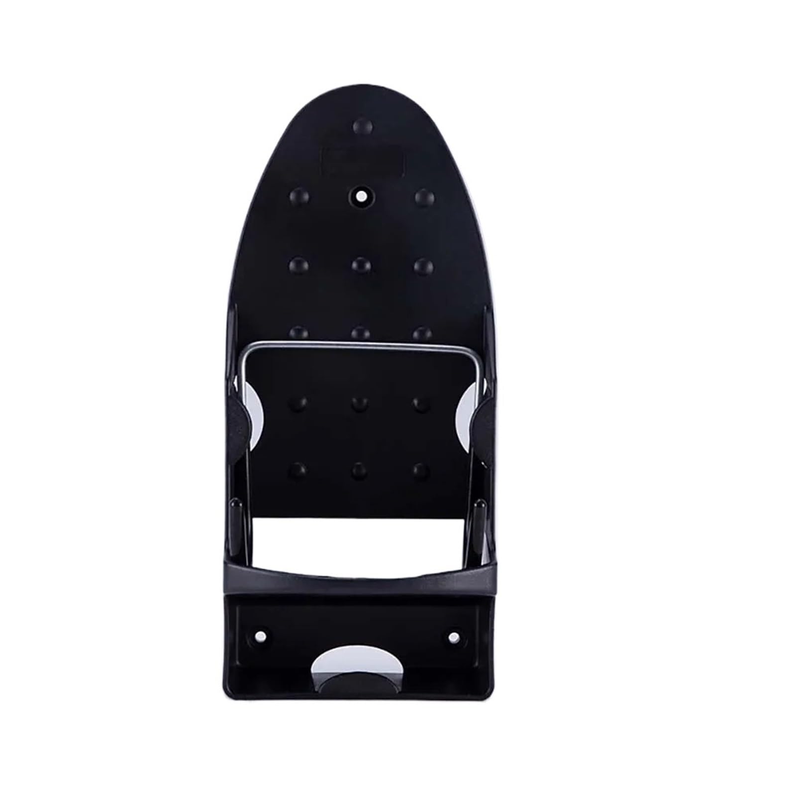 ENWWCH Ironing Board Holder Hanger Cupboard Door Wall Mount Iron Storage For Bathroom(Black)