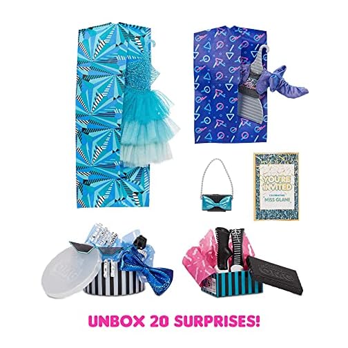 L.O.L. Surprise!- LOL OMG Present Mannequin Miss Glam. avec 20 Surprises à thème, des vêtements & Accessoires de Mode. Poupée à Collectionner pour garçons & Filles de 4 Ans & +, 576365C3 – Image 4