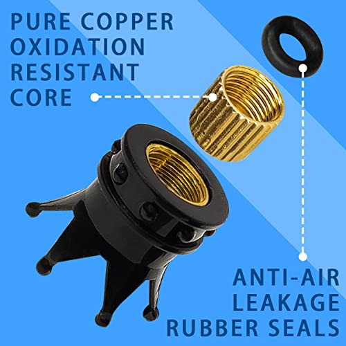 Qilisen Crown Tire Valve Stem Caps 4 Pack, Tire Air Cap Plastic With Brass Core, Corrosion Resistant Leak-Proof, Universal Stem Covers For Cars #TOP1