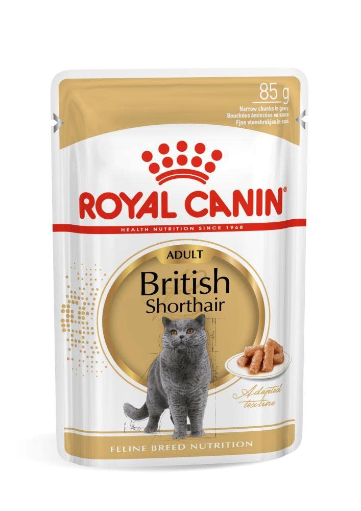 Royal Canin British Shorthair Adult Wet Cat Food Pouches 12 x 85g