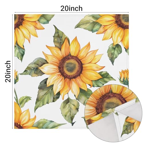 Servilletas de Tela Tablerazzi Set 4, 20x20 in Amarillo miniatura 3