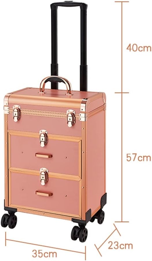 Suitcase Professional Makeup Case Nail Art Tattoo Roller Makeup Case Multifunctional Beauty Trolley Case