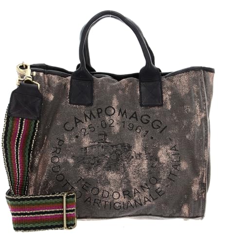 Campomaggi sac à main résistant et spacieux shopping bag bronzo brun