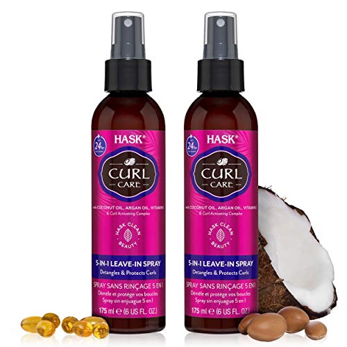 Hask Curl Care Collection: Includes 1 Shampoo, 1 Conditioner And 2 5-In-1 Leave-In Conditioning Sprays #TOP2