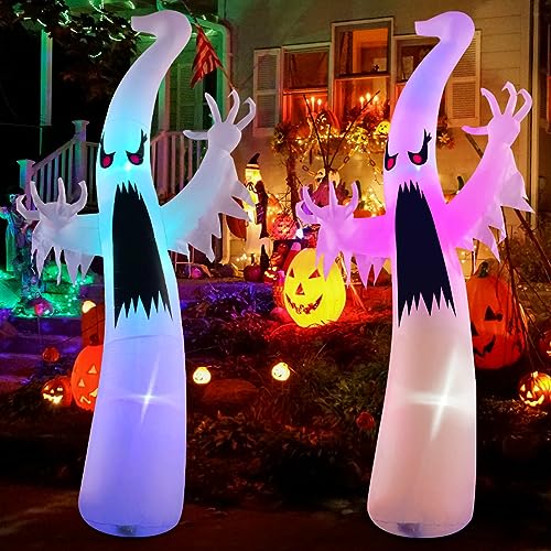 Aufblasbarer Halloween-Geist mit rotem Auge und LEDs, 1,8 m – Bild 5