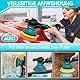 bycpower Poliermaschine Auto für Makita 18V LXT-Serie Akku, 27pcs Auto poliermaschinen Set, 6 Zoll Orbital Auto Politur mit 8 Variablen Geschwindigkeiten für Wachsen/Autodetaillierung (Ohne Akku)