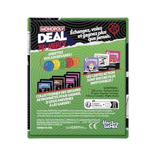Jeu classique Hasbro Monopoly Deal No Mercy - vue 6