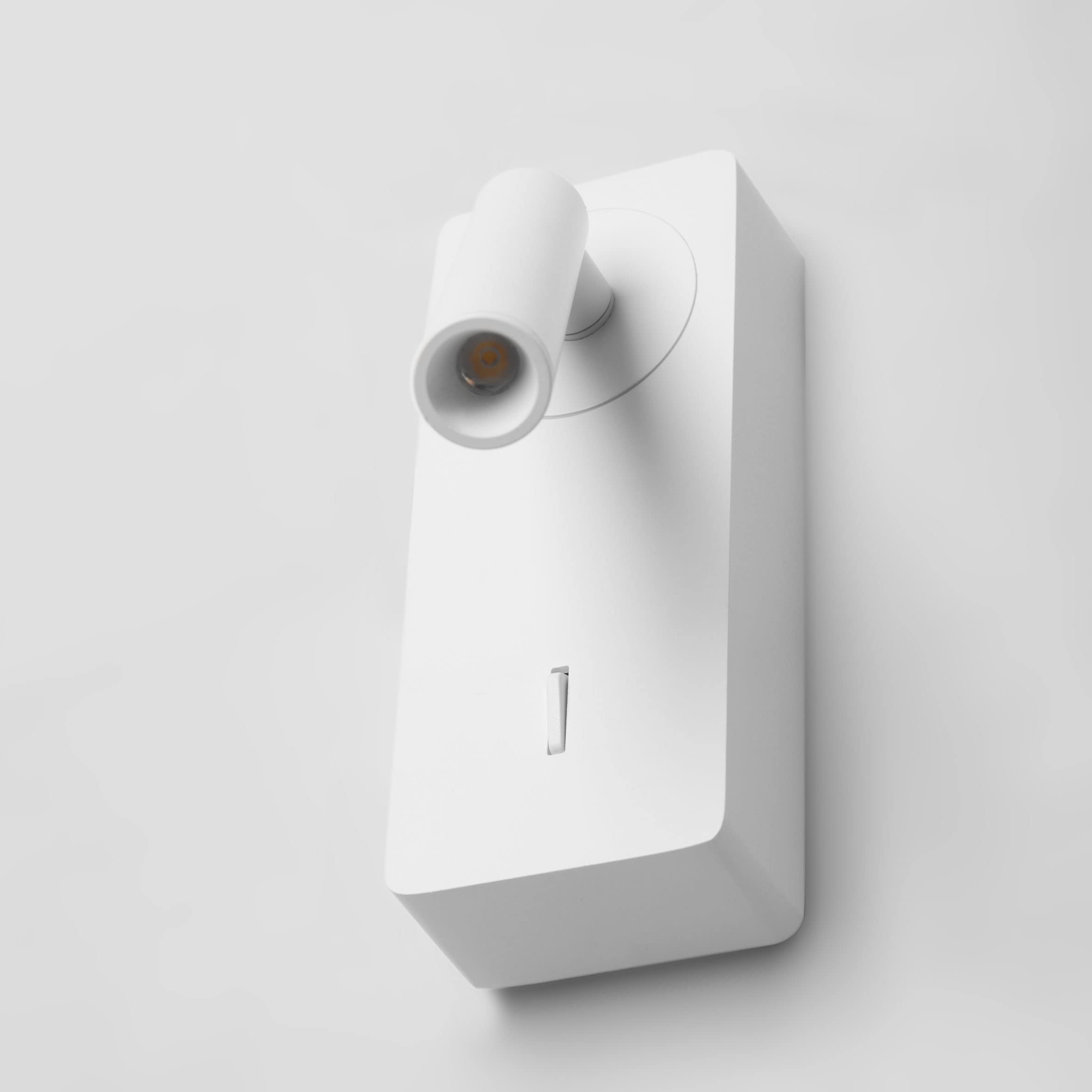 FORLIGHT Luz de Lectura LED para Dormitorio - Luz Cálida 3000K con Interruptor, Aplique de Pared para Cabecero de Cama, Blanco, Iluminación Interior Eficiente y Elegante