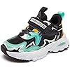 HOBIBEAR Kids Sneakers for Boys Girls Tennis Running Shoes Lightweight Non-Slip with Hook and Loop Athletic Shoe