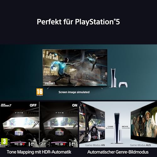 SONY BRAVIA 7 QLED (XR l Mini LED) 65 Zoll 4K HDR Google Smart TV (2024) | Gaming-Funktionen, IMAX Enhanced, Dolby Vision Atmos, Chromecast, AirPlay, 120Hz 65XR70 – Bild 6