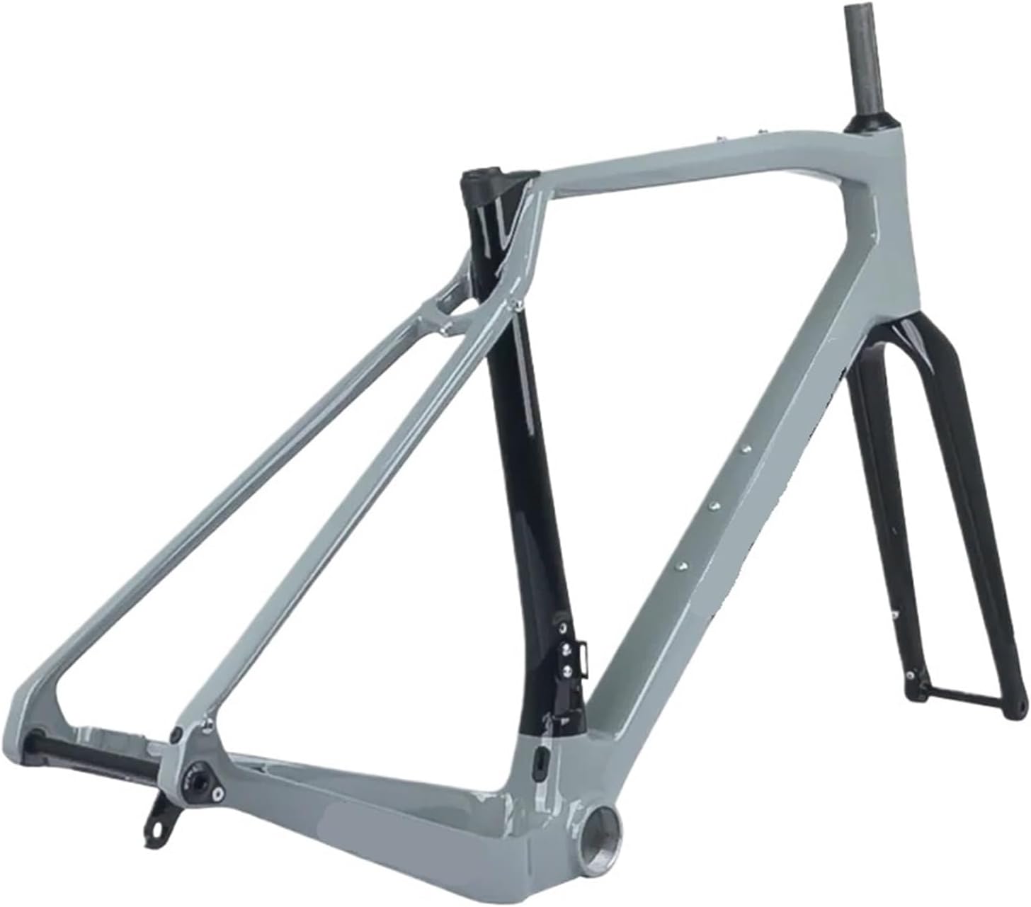Gravel Frameset T1000 Frame Flat,Mount Disc Brake Threaded T47 Internal Cable, Road Bike Frames
