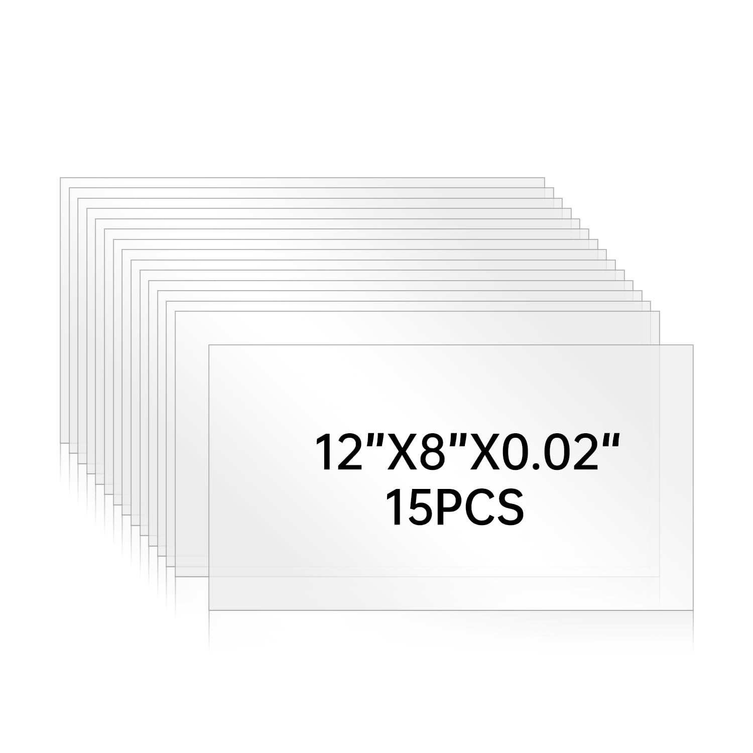 Plexiglass Sheets - 5 Pack, 12x16" -11 Plexiglass Sheets - 5 Pack, 12x16" -11