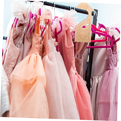 SHOWERORO 6 Unidades Divisor De Roupas Anéis De Tamanho Para Armário Cabides Divisor De Armário Roup