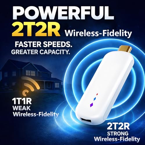 Denash dla Androida 14 TV Stick Odtwarzacz Multimediów Strumieniowych 4K Ultra HD z Pilotem Głosowym dla Netflix Hulu Flixster
