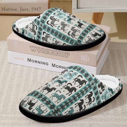 Pantoufles en coton de qualité supérieure confort et mousse mémoire PferdHome