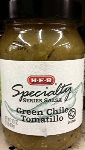 HEB Specialty Series Salsa 16oz Glass Jar (Pack of 4) Select Flavor Below (Tomato Garlic - Mild)