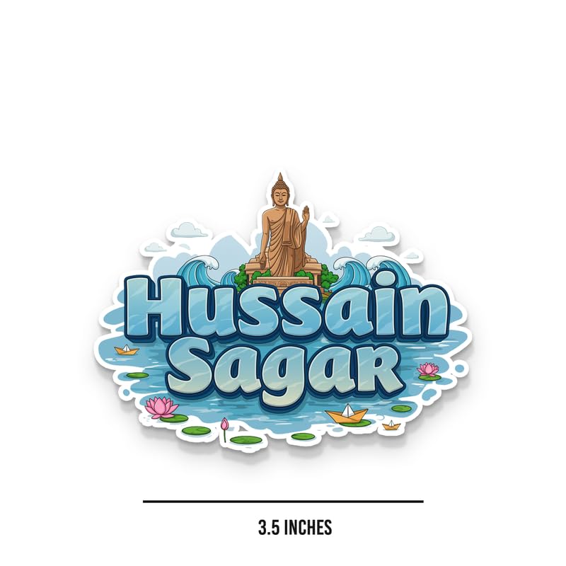Image of Hussain Sagar Fridge Magnets, Glossy Finish, Stylish Magnet for Fridge, Wardrobe & Metal Surfaces