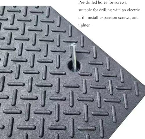 100cm Thickened Anti-Slip Rubber Car Mat, Heavy-Duty Pressure-Resistant Doorway & Curb Mat for Home, Garage, and Vehicle Use, Durable and Non-Slip Design