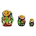 BestPysanky Set of 3 Miniature Flowers Nesting Dolls 2 Inches