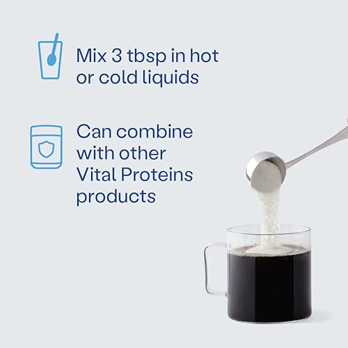 Miniatura 4 de Vital Proteins Collagen Powder Supplement Hydrolyzed Peptides with Hyaluronic Acid and Vitamin C - Non-GMO, Dairy & Gluten Free Unflavored, 9.33oz