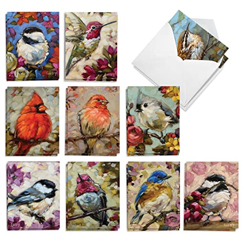 Cartes de remerciement assorties Bold Birds pour toutes vos célébrations