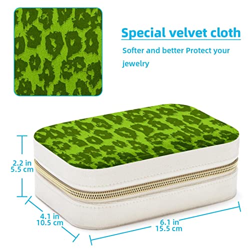 Boîte à bijoux léopard vert pour vos week-ends et vacances - 5