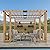 Sunjoy Wood Pergola 10 x 10.5 ft. Cedar Framed Pergolas with Adjustable Hanging Planters by SummerCove