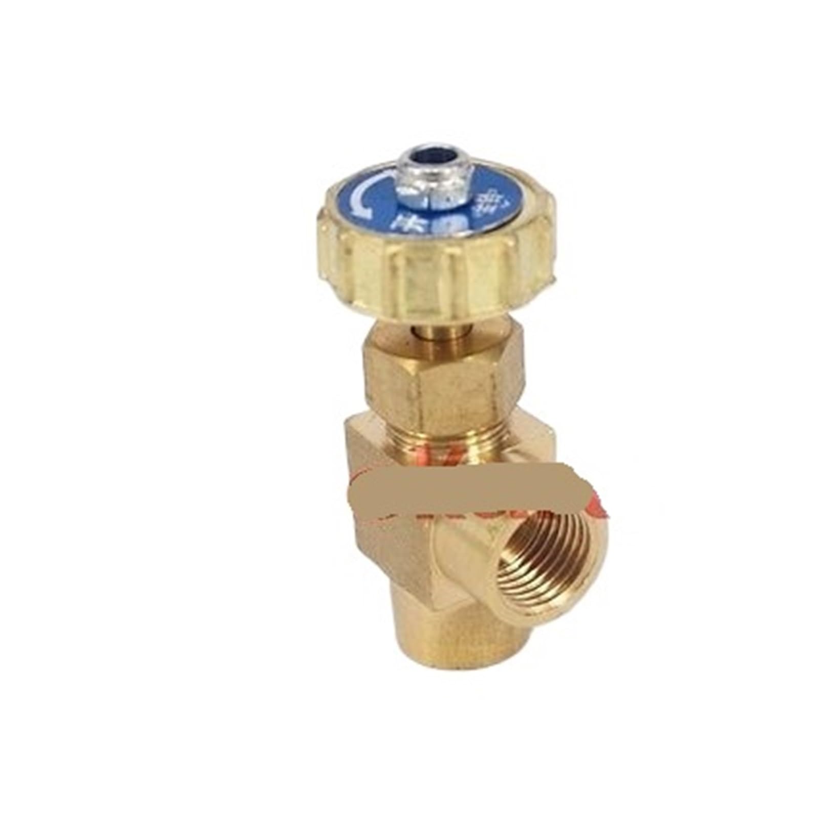 Vanne à pointeau coudée en laiton filetage interne 1/8 femelle 0.8 Mpa