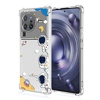 RankOne Hülle Für Vivo X80 Lite 5G / V25 5G – Transparentes TPU-Case Mit Muster