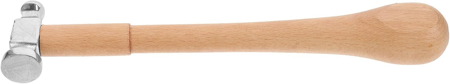 Mini Round Head Jeweler’S Hammer 3Oz Handheld Wood Handle Hard Stamping Tool for Jewelry Making and Metal Stamping Craft