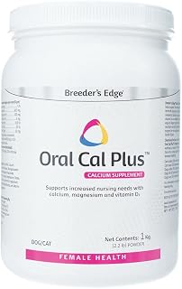 Revival Animal Health Breeder's Edge Oral Cal Plus Powder- Calcium Supplement for Dogs & Cats- 1 kg